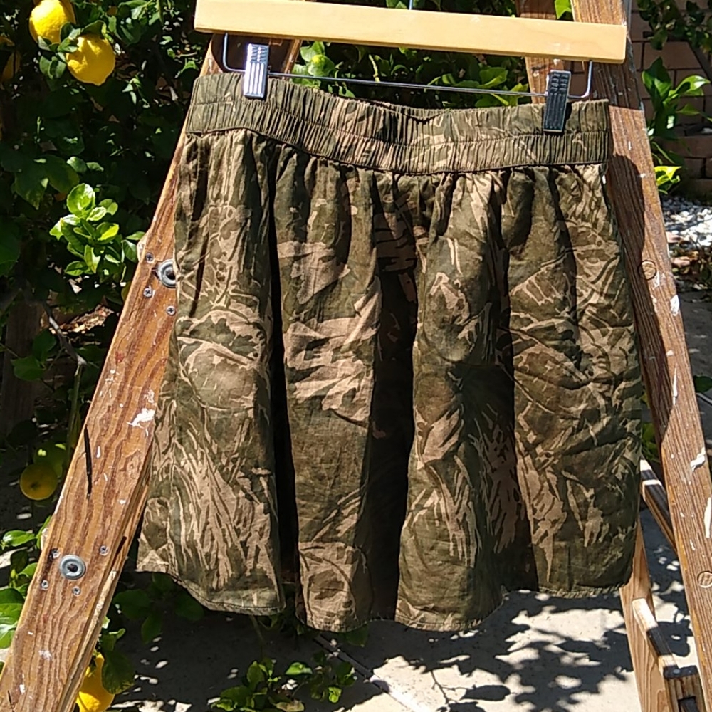 Logg by H&M Camo Cotton Skirt. Size 8
